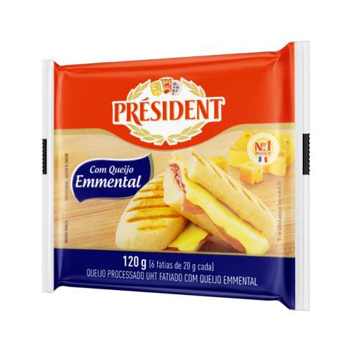 Queijo Processado UHT Emmental Président 120g