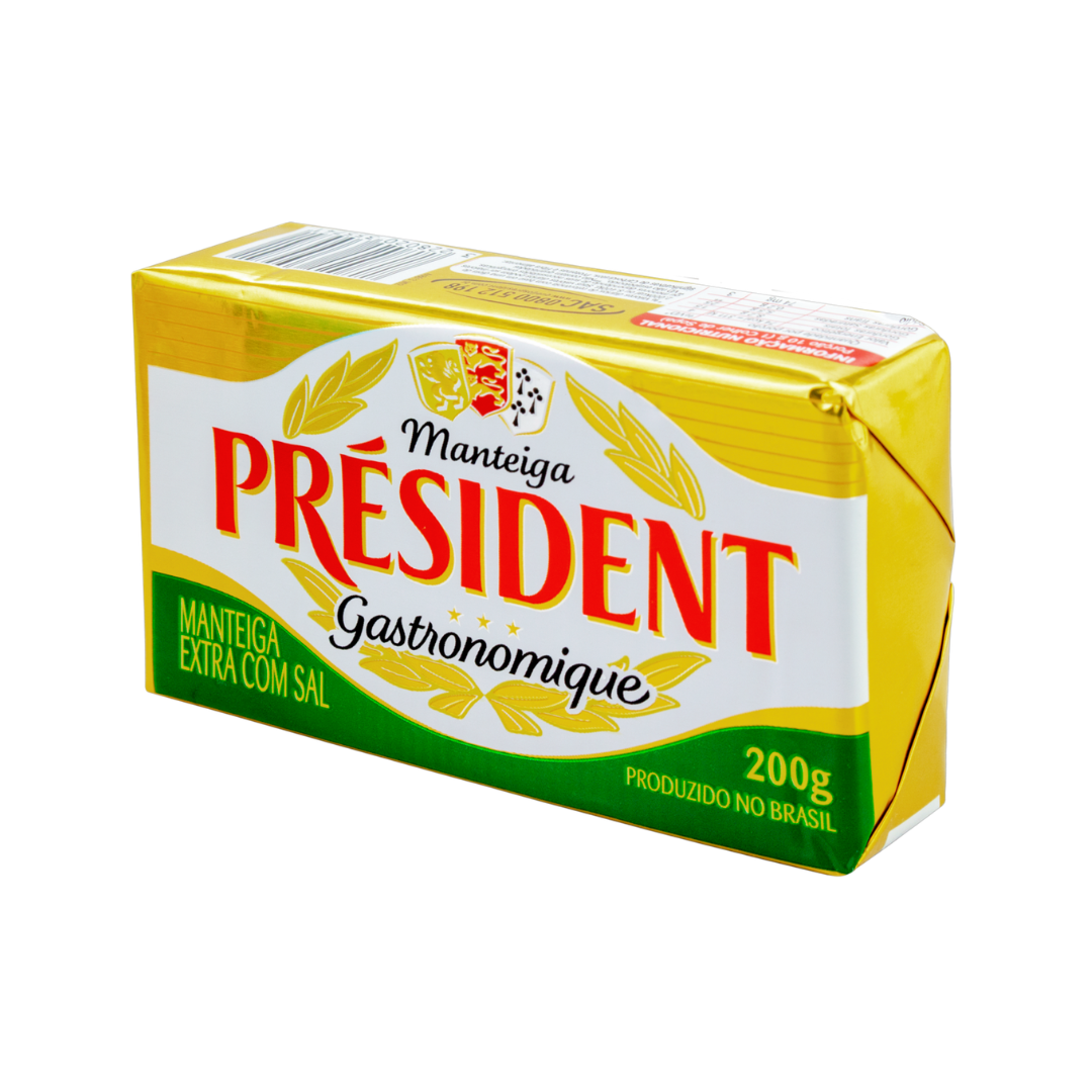 Manteiga Extra com Sal Président Gastronomique 200g