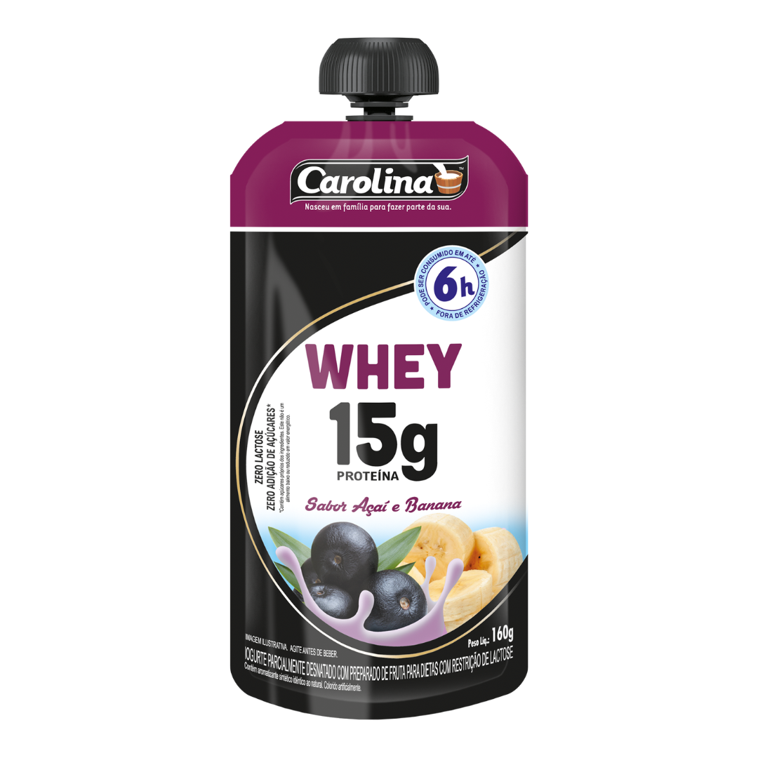 IOGURTE POUCH ACAI WHEY 160G CAROLINA