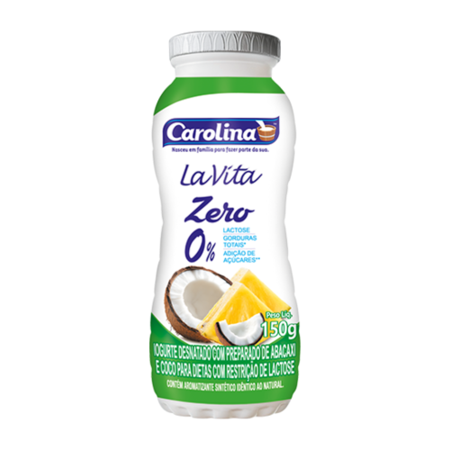 Iogurte de Abacaxi e Coco 150g Beb Trio Zero La Vita