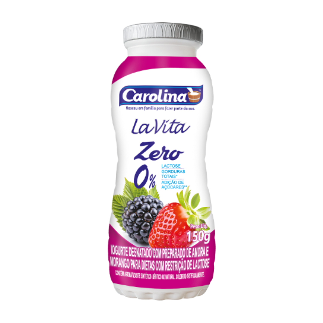 Iogurte de Amora e Morango 150g Beb Trio Zero La Vita