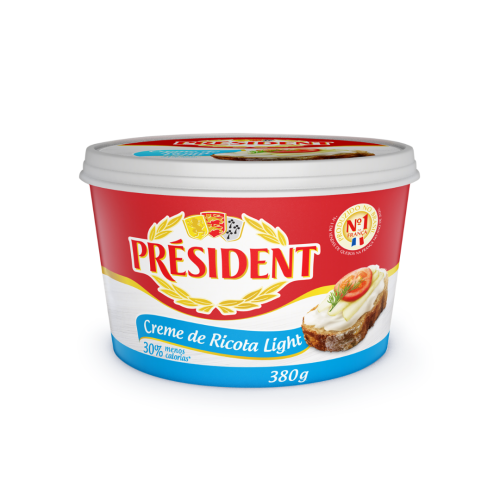 Creme de Ricota Light Président Pote 380g