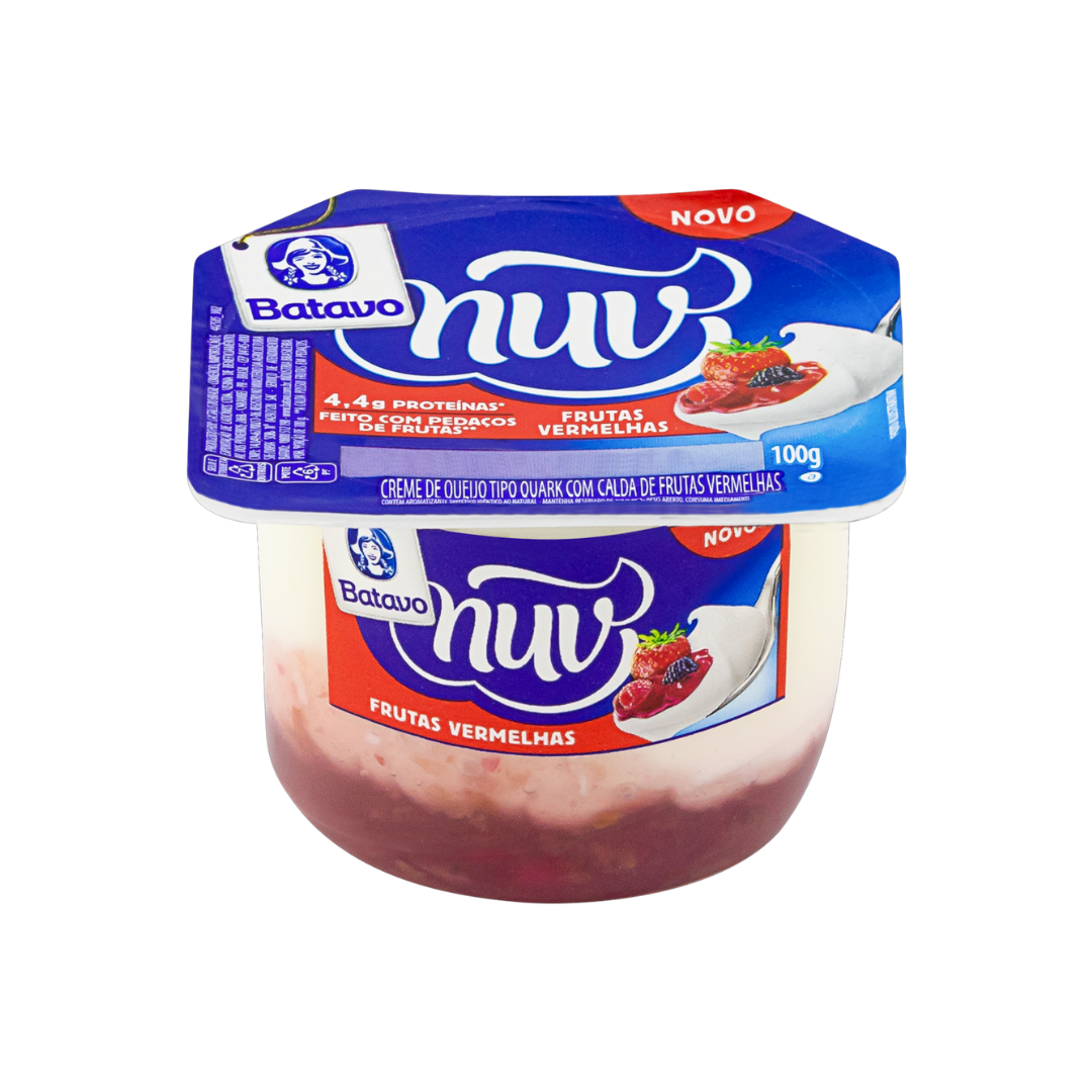Creme Quark Calda Frutas Vermelhas Batavo Nuv Pote 100g