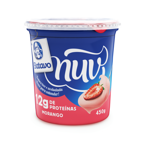 Creme Quark Morango Batavo Nuv Pote 450g