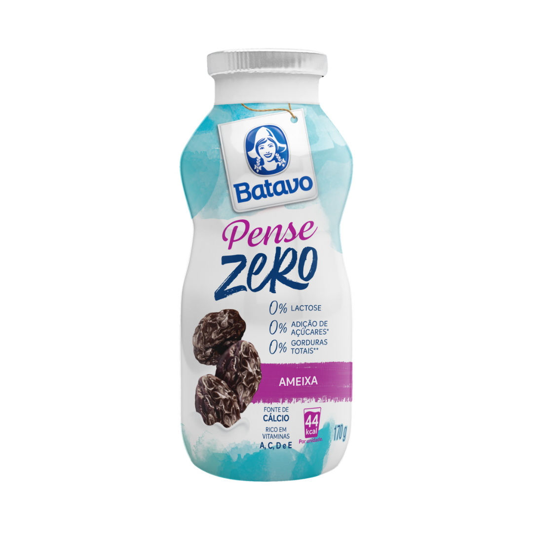 Iogurte Ameixa Zero Lactose Batavo Pense Zero Frasco 170g
