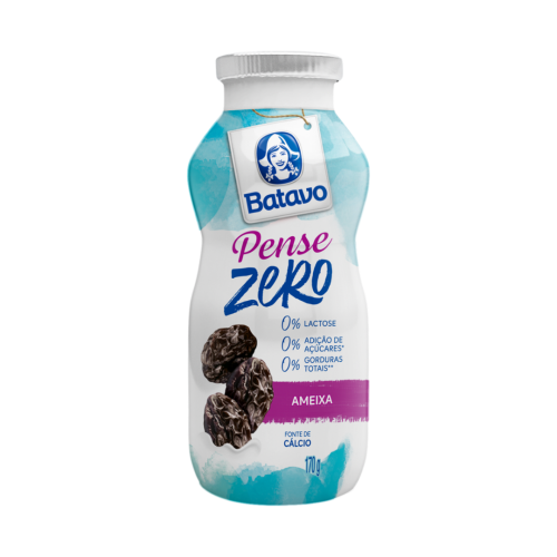 Iogurte Desnatado Ameixa Zero Lactose Batavo Pense Zero Frasco 170g
