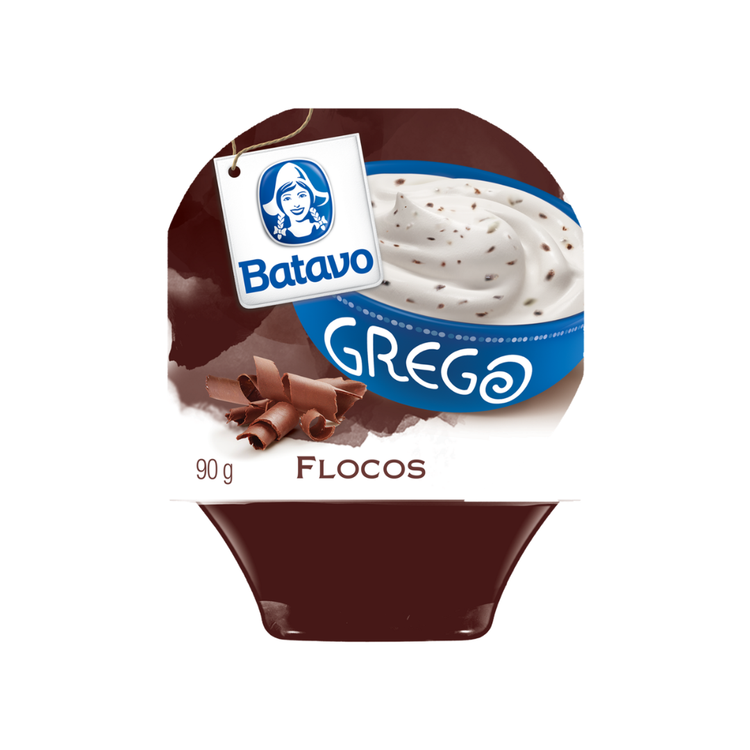 Iogurte Grego Flocos Batavo Pote 90g