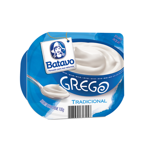 Iogurte Grego Tradicional Batavo Pote 100g