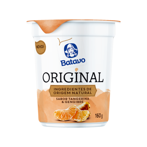 Iogurte Integral Tangerina & Gengibre Batavo Original Copo 160g