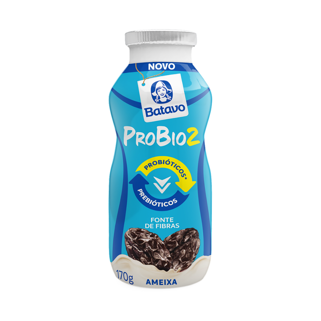 Iogurte Parcialmente Desnatado Ameixa Batavo Probio2 Frasco 170g