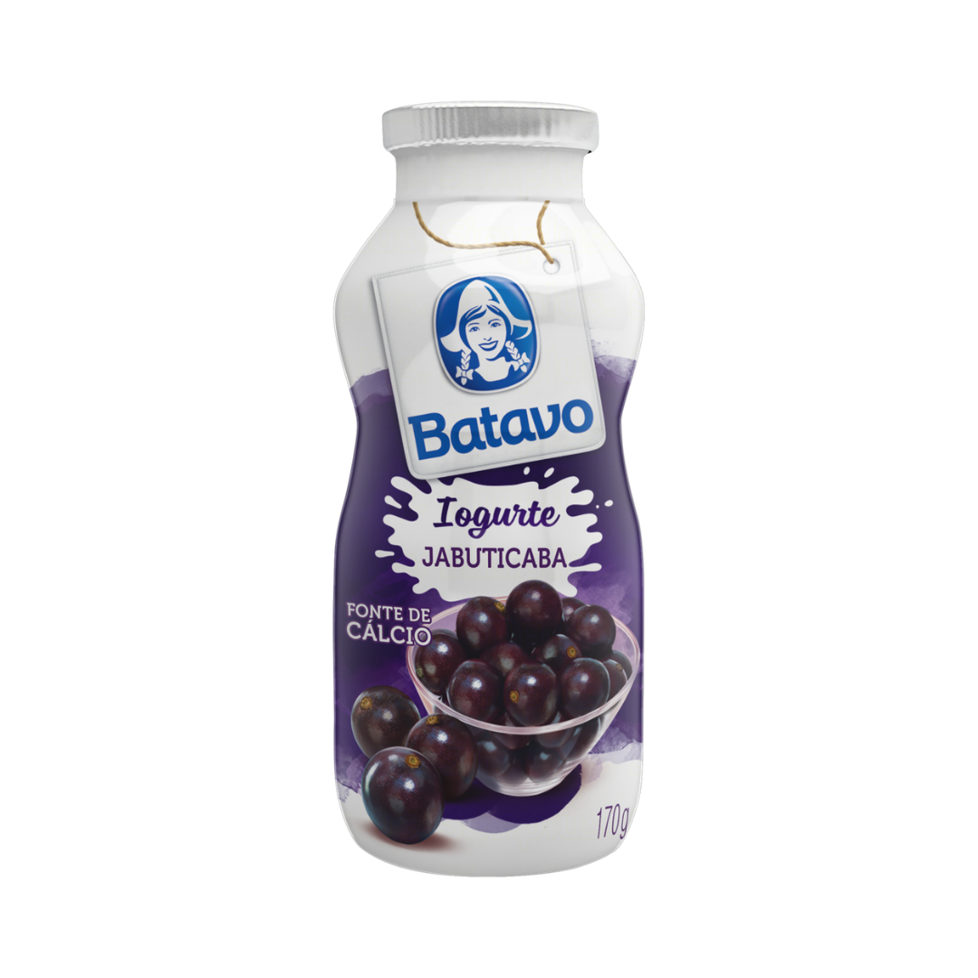 Iogurte Parcialmente Desnatado Jabuticaba Batavo Frasco 170g