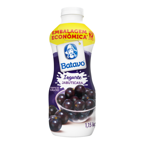 Iogurte Parcialmente Desnatado Jabuticaba Batavo Garrafa 1,15kg Embalagem Econômica