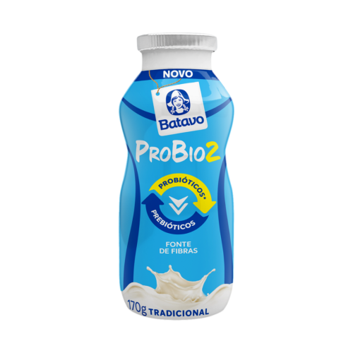 Iogurte Parcialmente Desnatado Tradicional Batavo Probio2 Frasco 170g