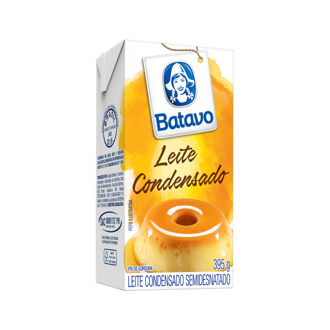 Leite Condensado Semidesnatado Batavo Caixa 395g