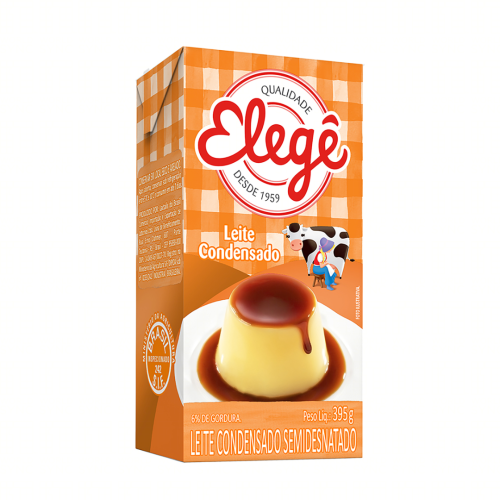 Leite Condensado Semidesnatado Elegê Caixa 395g