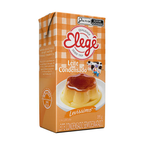 Leite Condensado Semidesnatado Elegê Caixa 395g