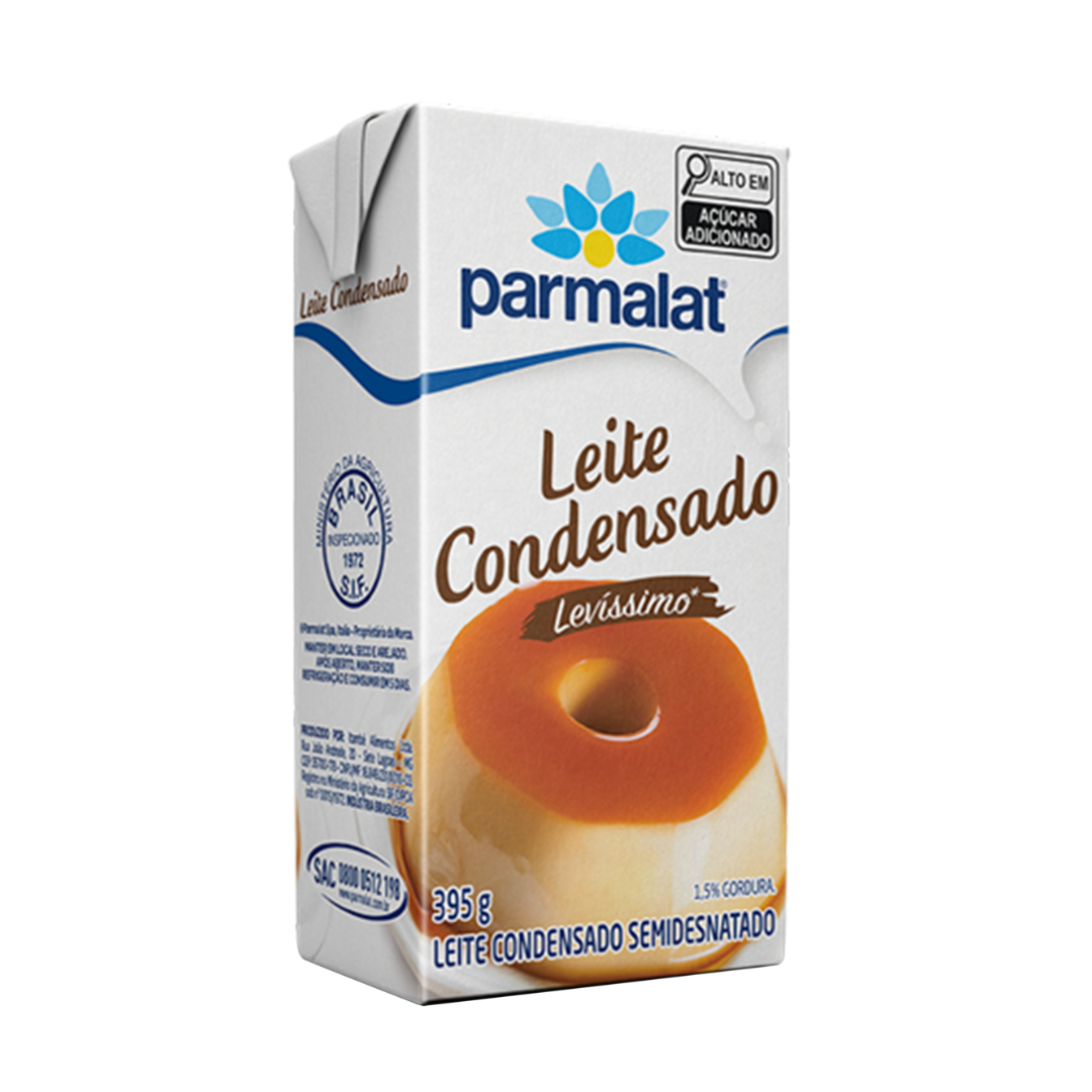 Leite Condensado Semidesnatado Parmalat Levíssimo Caixa 395g