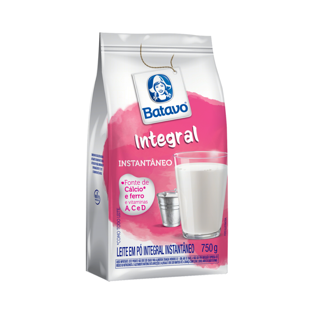 Leite Pó Instantâneo Integral Batavo Pouch 750g