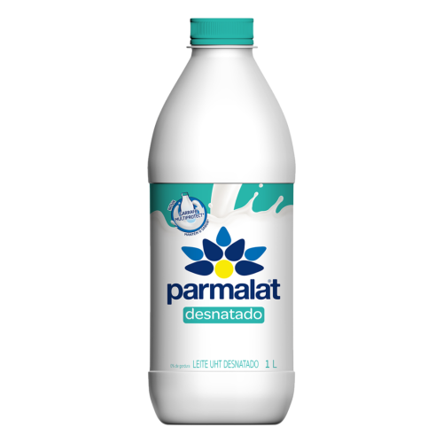 Leite UHT Desnatado Parmalat Garrafa 1l