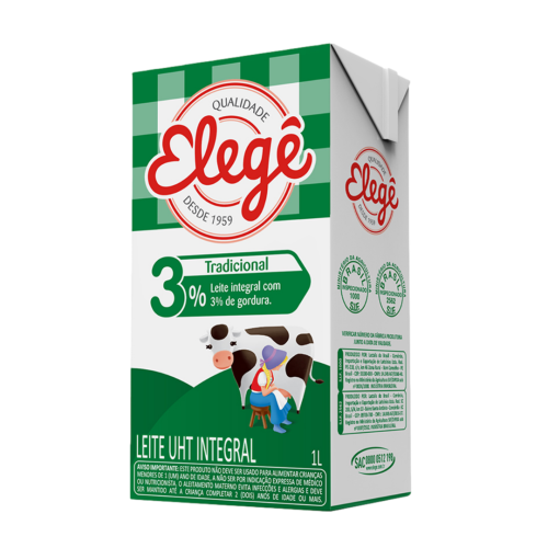Leite UHT Integral Elegê Caixa 1l