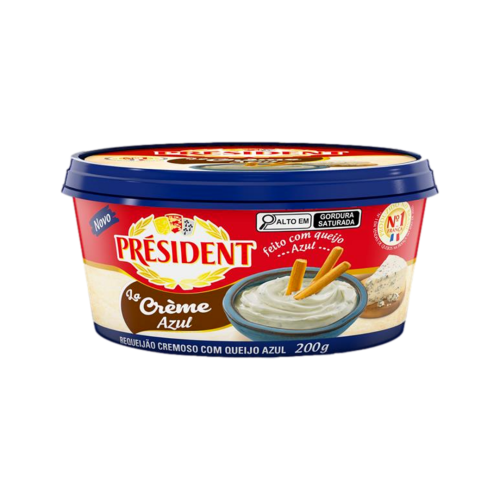 Requeijão Cremoso com Queijo Azul Président Pote 200g