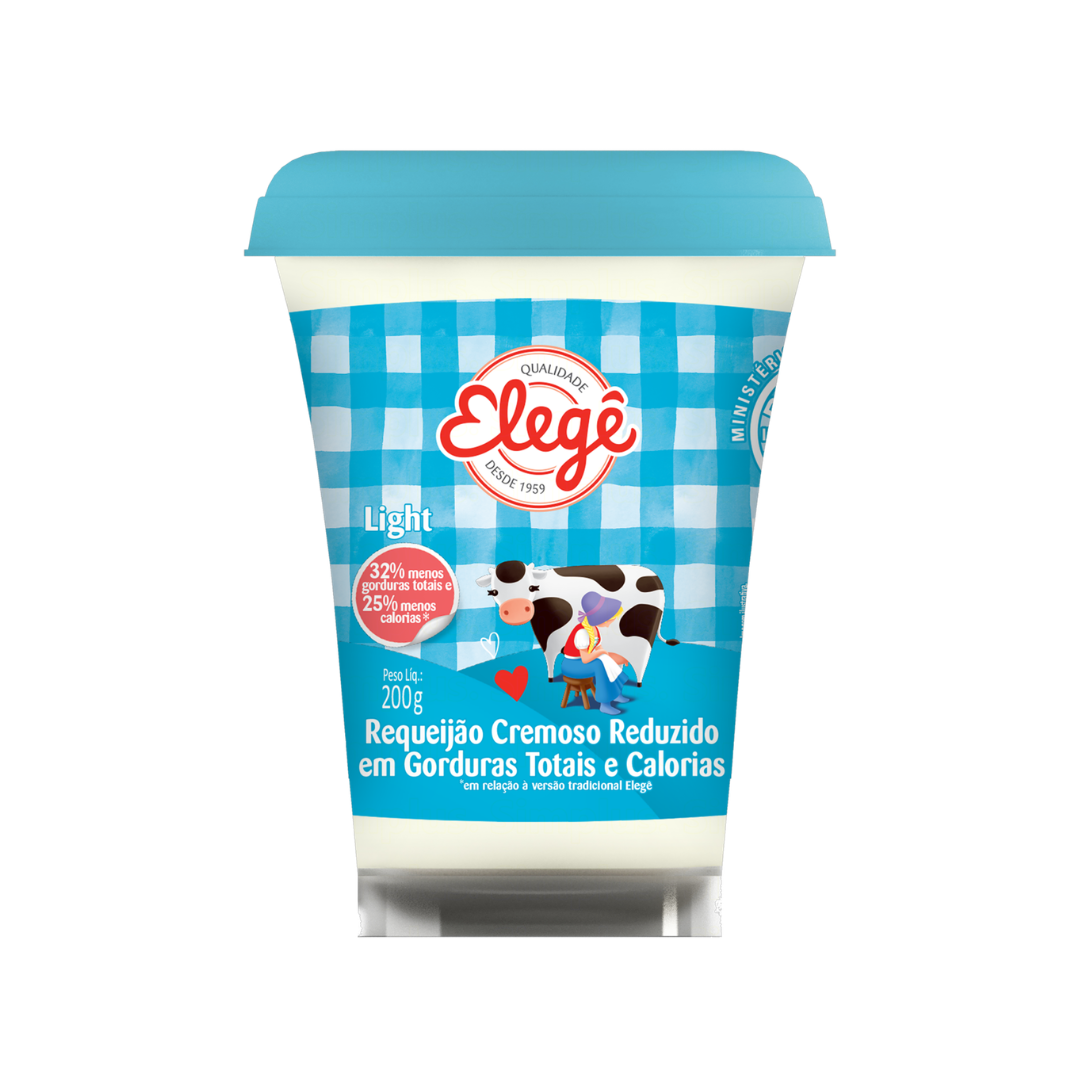 Requeijão Cremoso Light Elegê Copo 200g