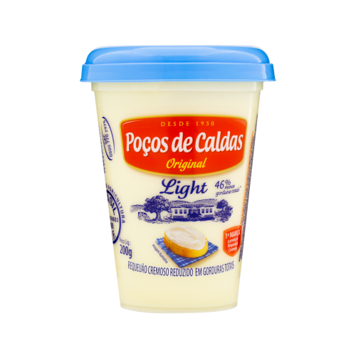 Requeijão Cremoso Light Poços de Caldas Copo 200g