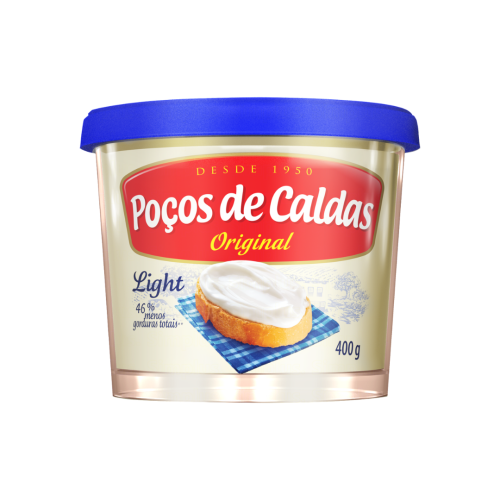 Requeijão Cremoso Original Light Poços de Caldas Pote 400g