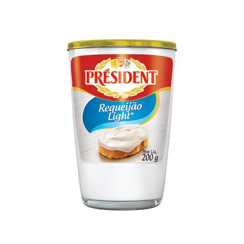Requeijão Light Zero Lactose Président Copo 200g