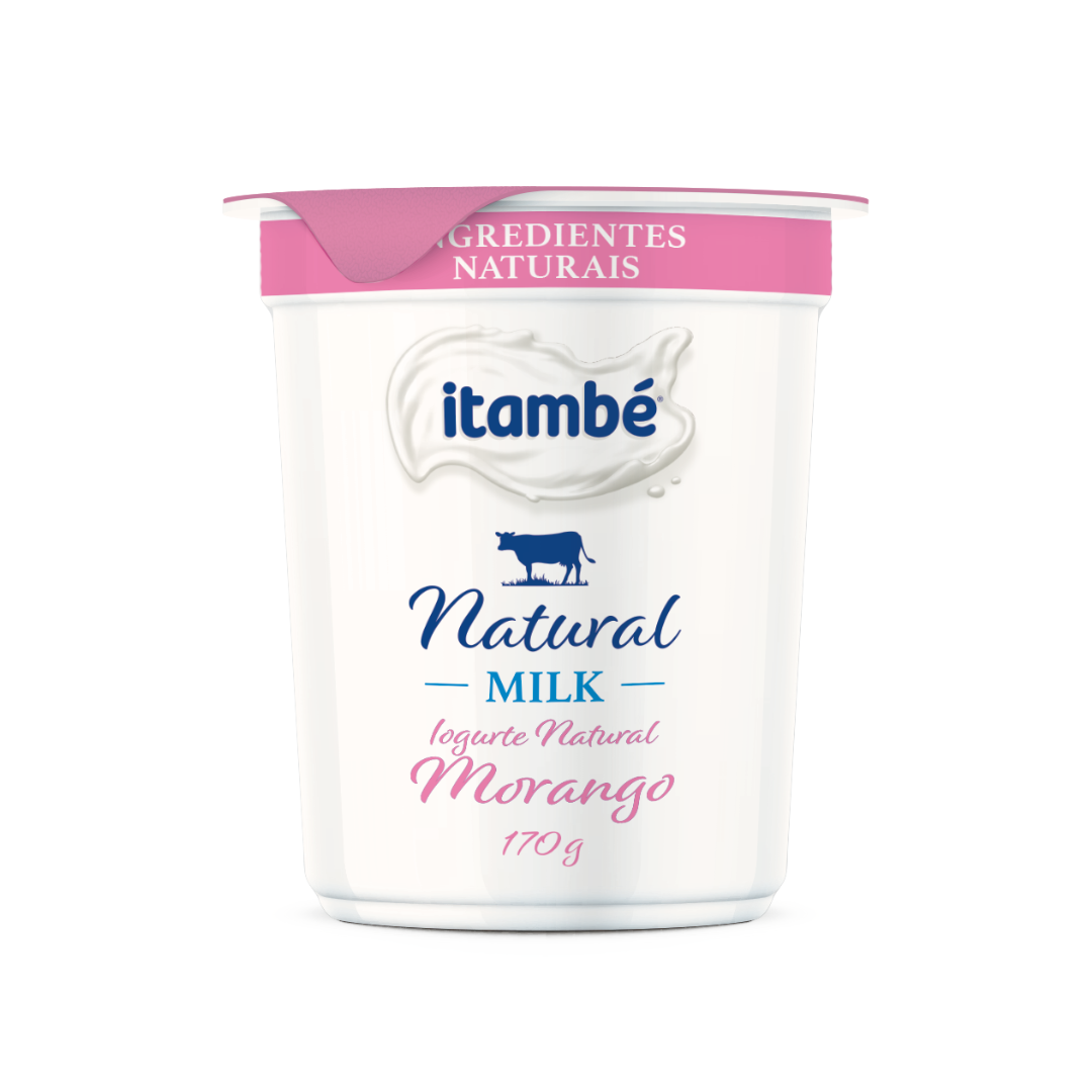 IOGURTE NATURAL MILK MORANGO 170G