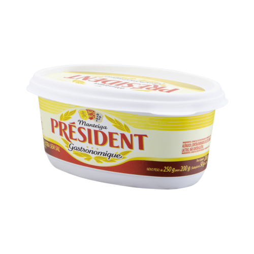 Manteiga Extra sem Sal Président Gastronomique Pote 200g