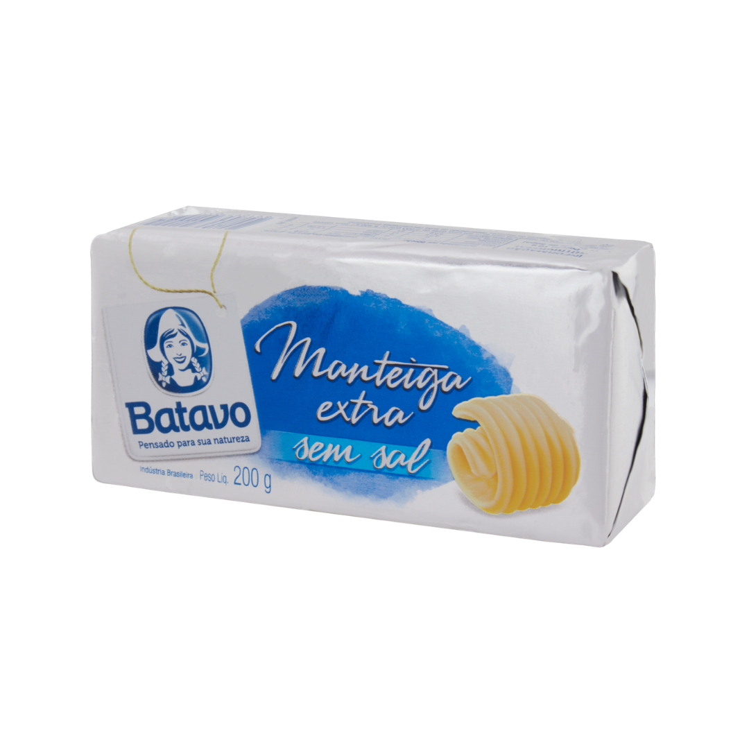 Manteiga sem Sal Batavo 200g