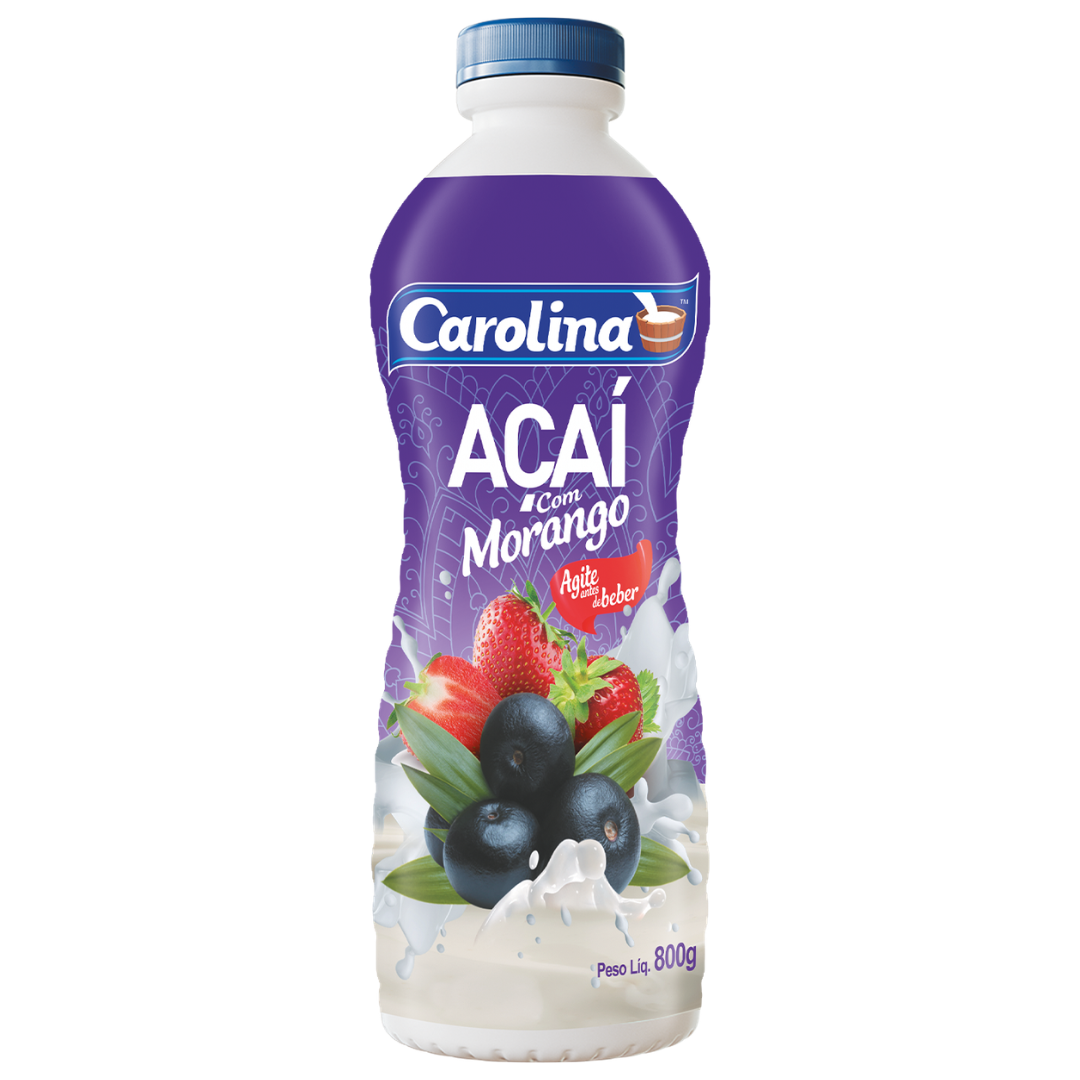 IOGURTE ACAI COM MORANGO 800g CAROLINA