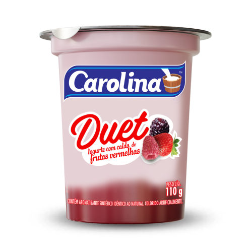 Iogurte Duet Frutas Vermelhas 110g Carolina