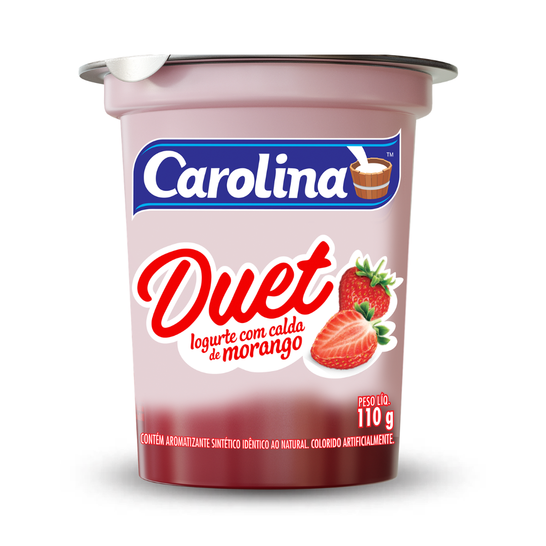 Iogurte Duet Morango 110g Carolina