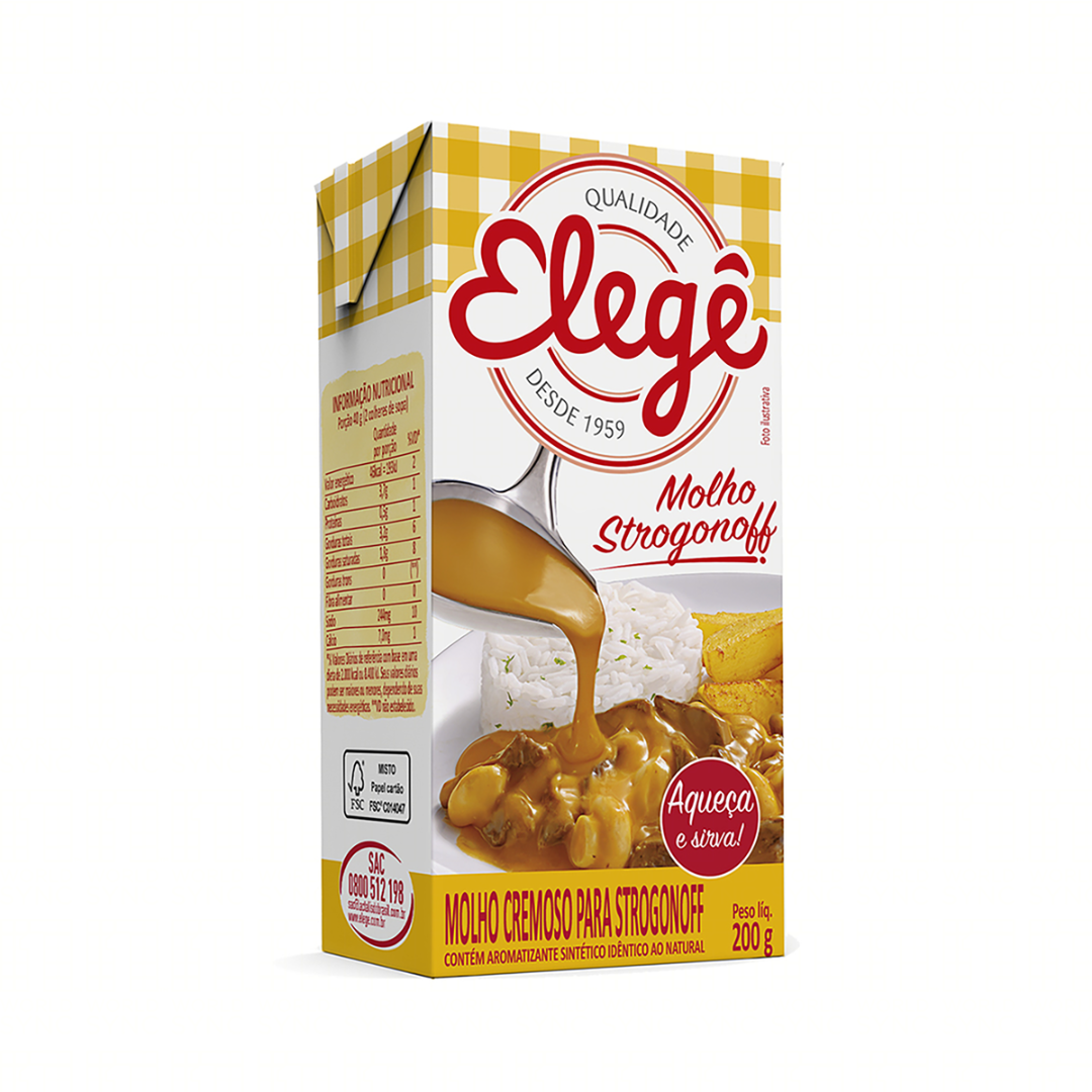 Molho para Strogonoff Elegê Caixa 200g