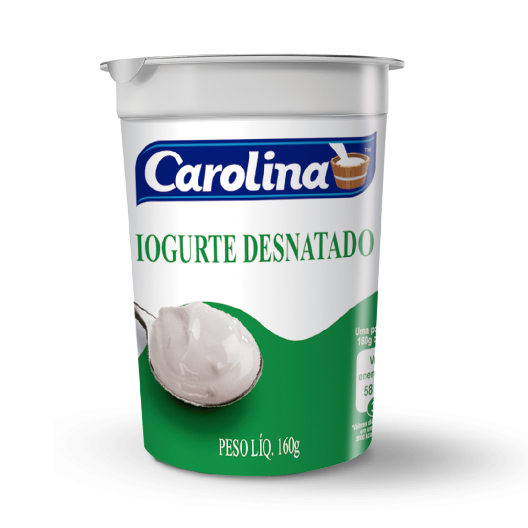 Iogurte Natural 160g Carolina