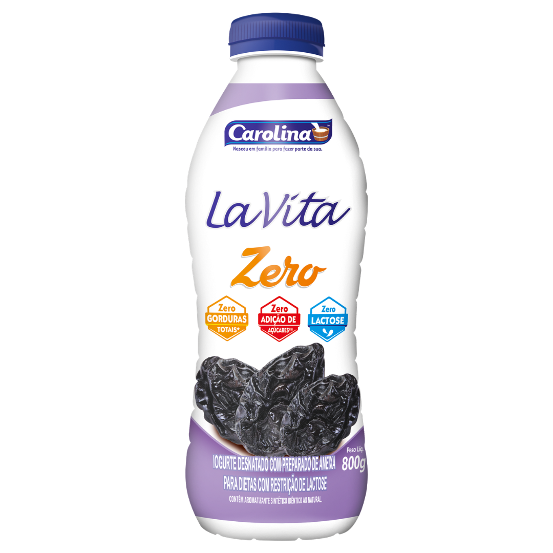 IOGURTE ZERO AMEIXA 800g LA VITA CAROLINA