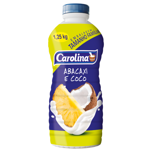 IOGURTE DE ABACAXI E COCO 1250g Carolina