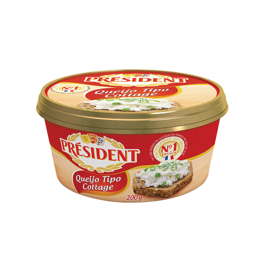 Queijo Cottage Président Pote 200g