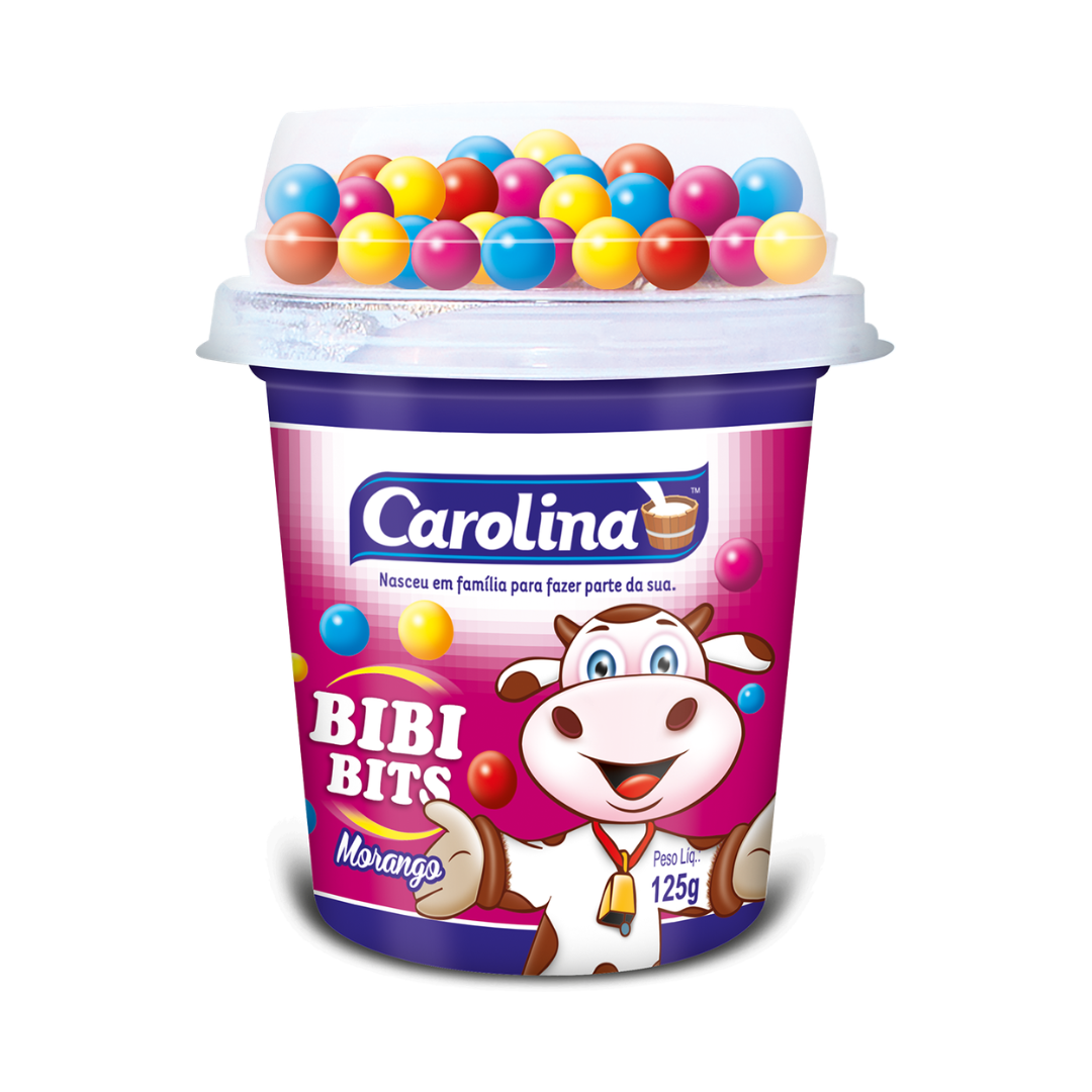 IOGURTE DE BOLINHAS COLORIDAS BIBI BITS 125g CAROLINA