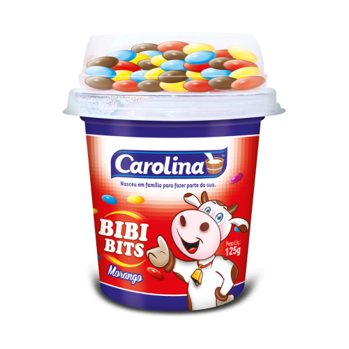 IOGURTE DE BOLINHA CONFETE BIBI BITS 125g CAROLINA