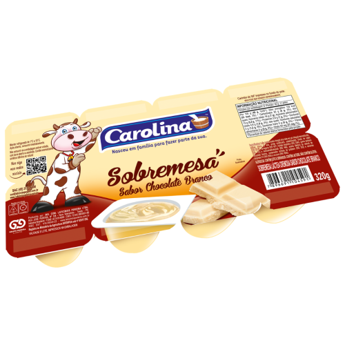 CHOCOLATE BRANCO 320g CAROLINA