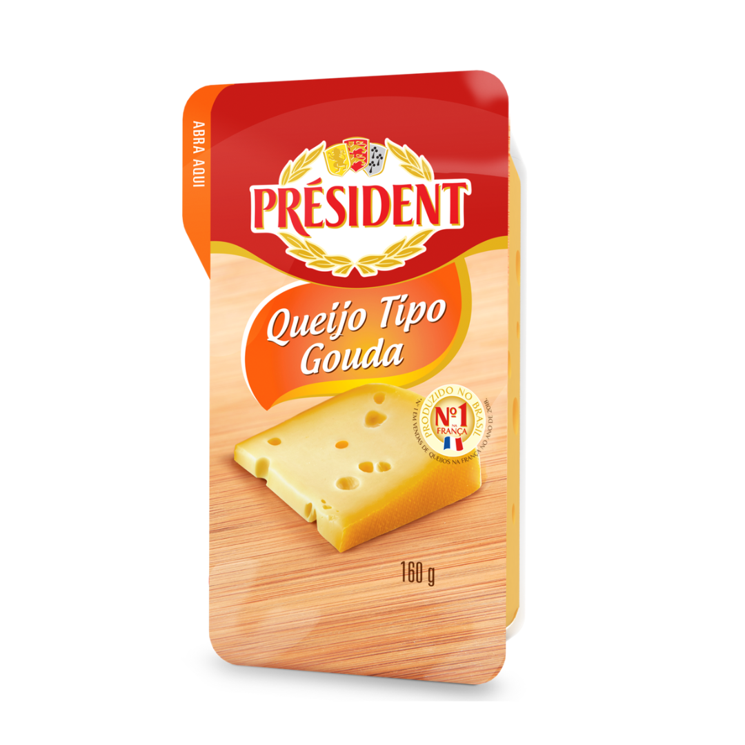 Queijo Gouda Président 160g