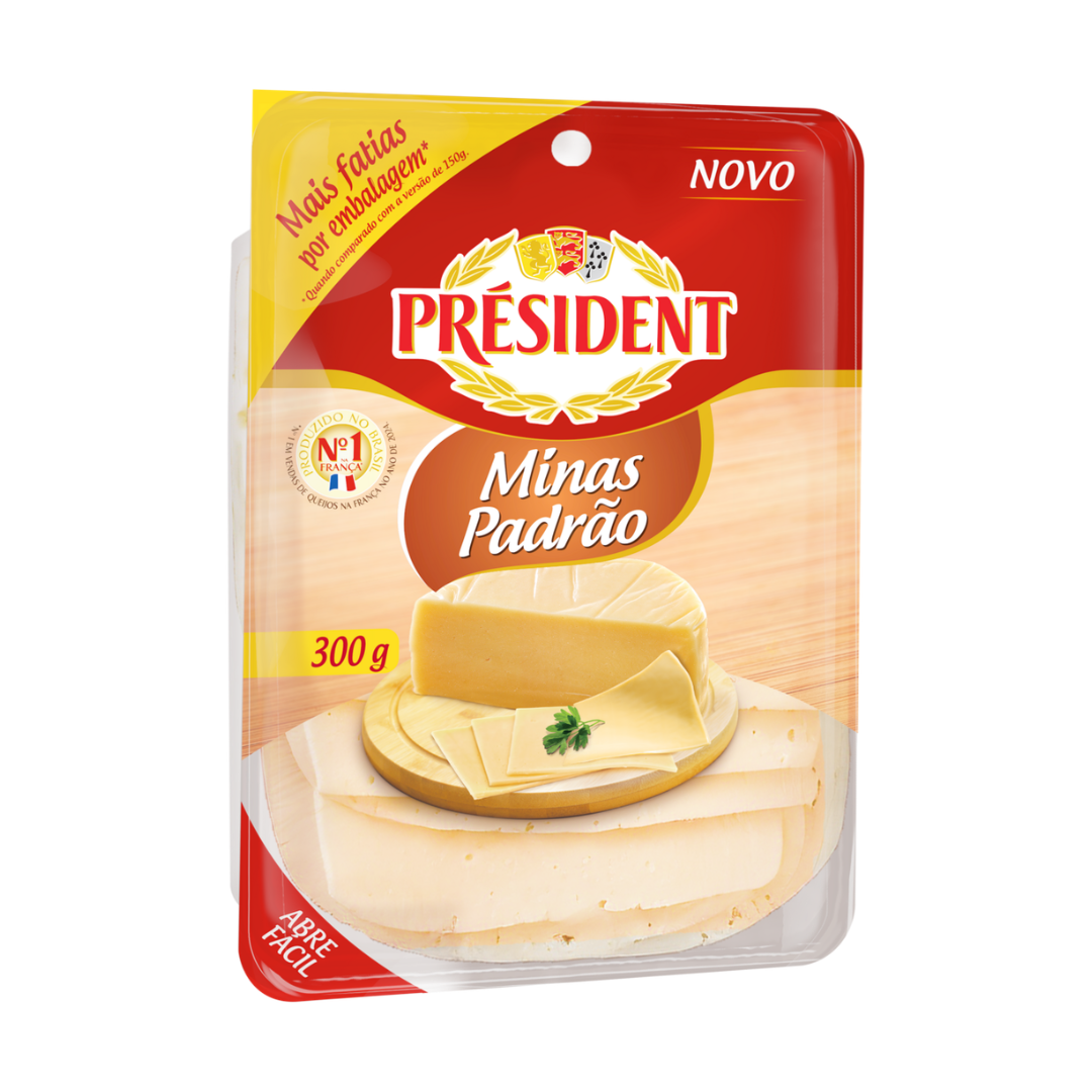Queijo Minas Padrão Fatiado 300g