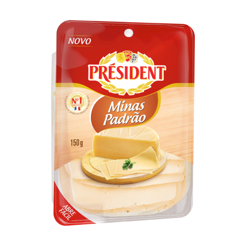 Queijo Minas Padrão Fatiado Président 150g