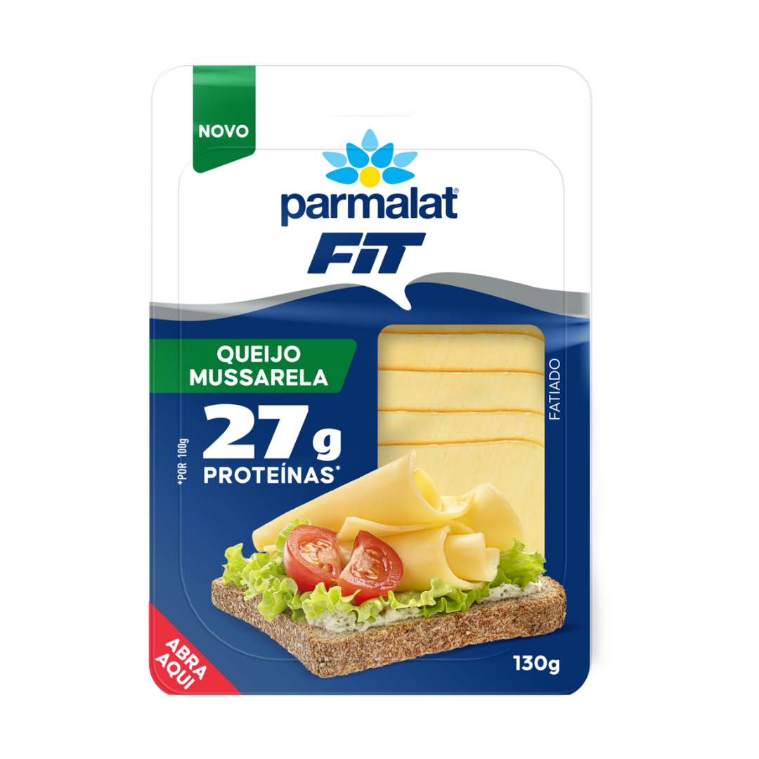 Queijo Mussarela Fatiado Parmalat Fit 130g