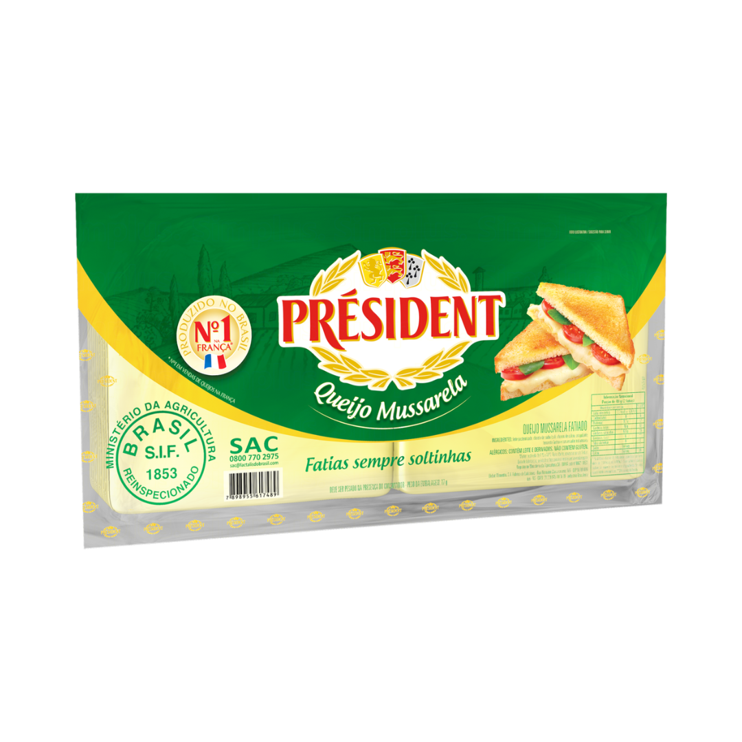 Queijo Mussarela Fatiado Président