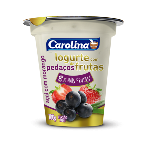 Açaí com Morango Mini 100g - Mais Frutas Iogurte Carolina