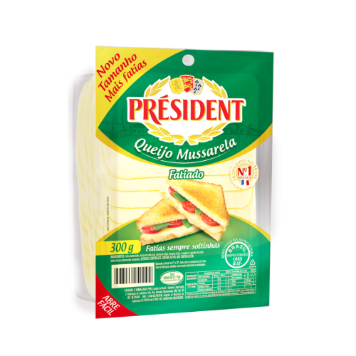 Queijo Mussarela Fatiado Président 300g